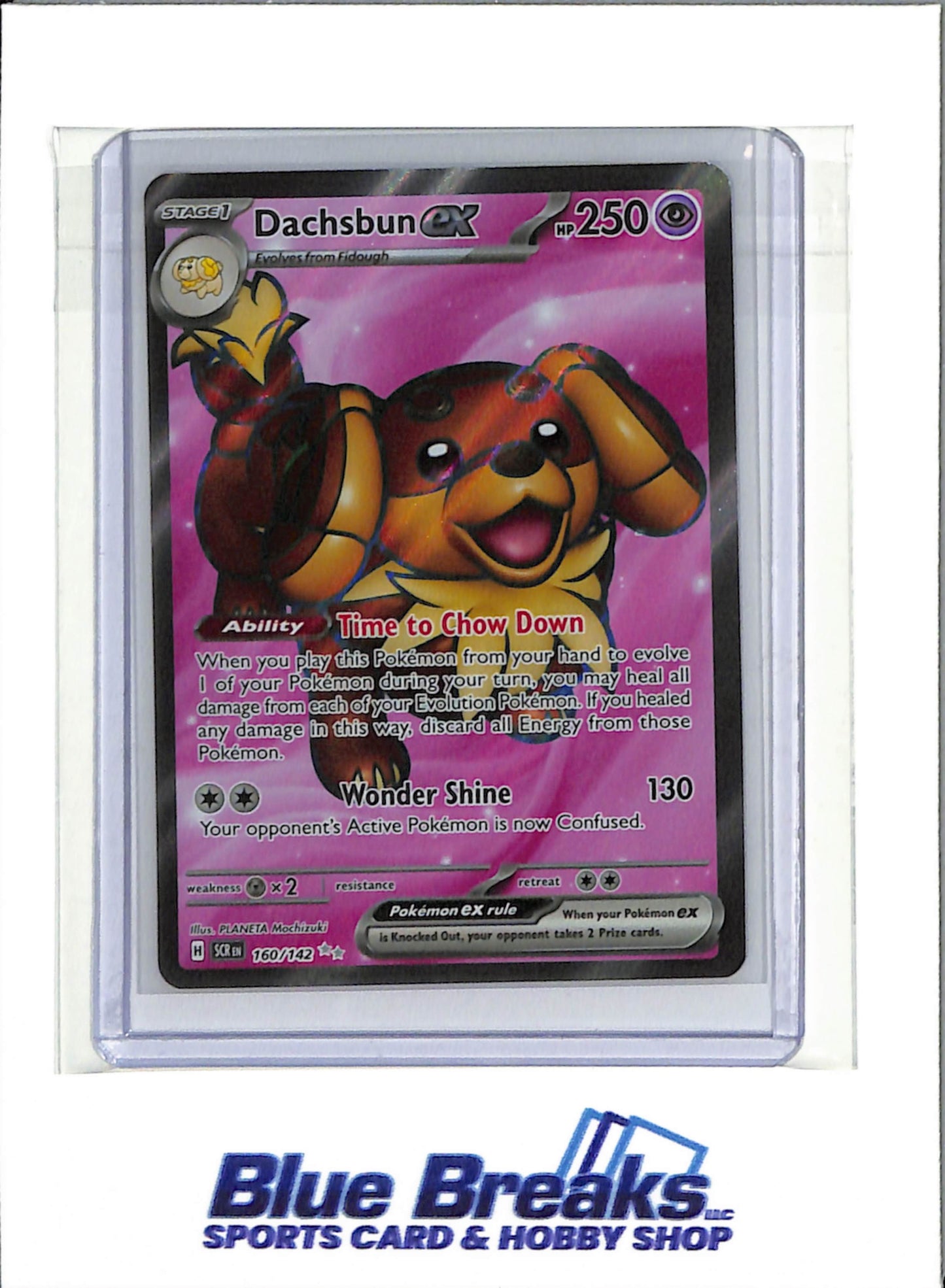 2024 Pokémon - Scarlet & Violet - Stellar Crown - Ultra Rare Full Art Foil - Dachsbun ex - #160/142