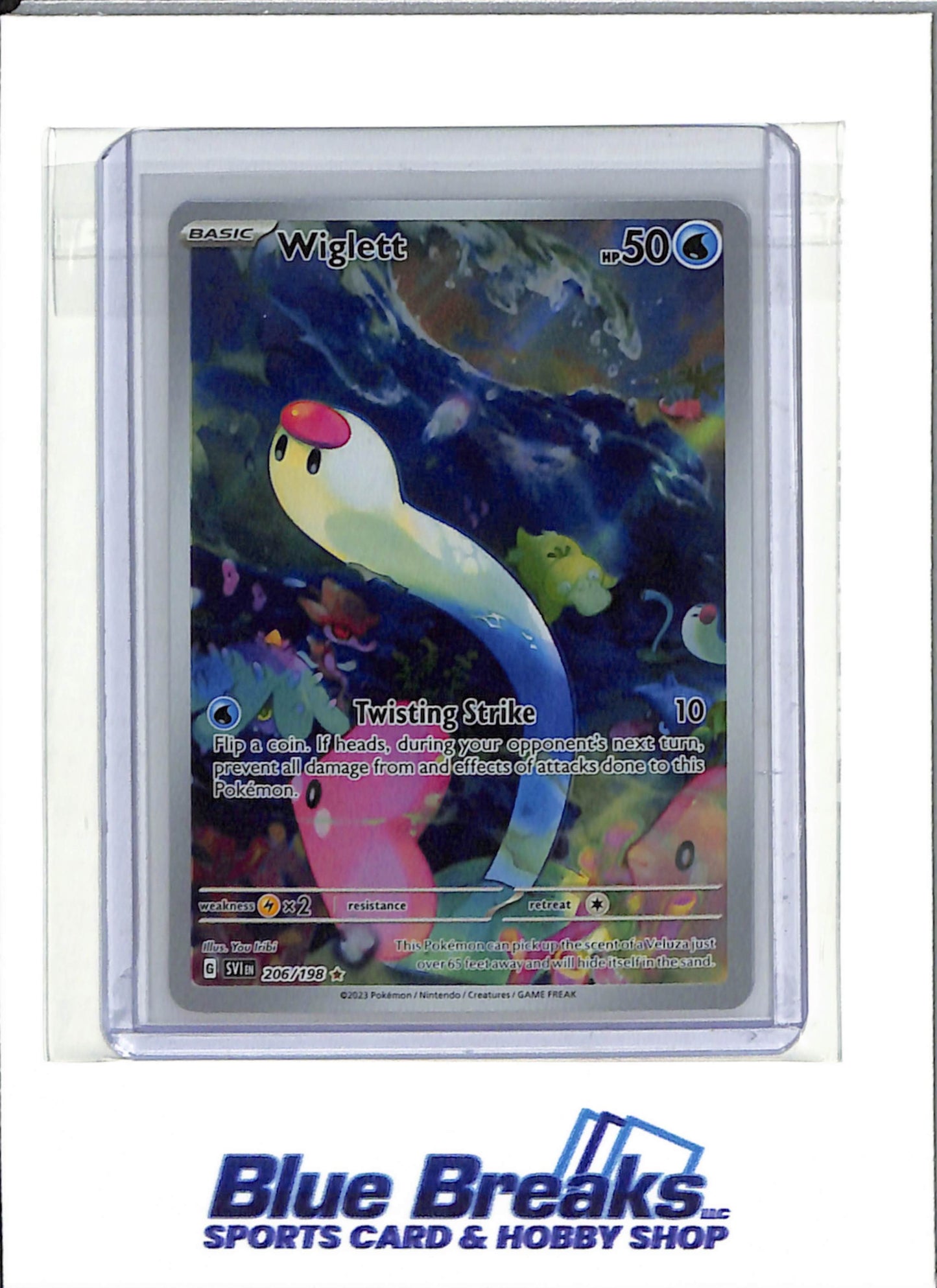 2023 Pokemon - Scarlet & Violet - Illustration Rare Holo - Wiglett - #206/198