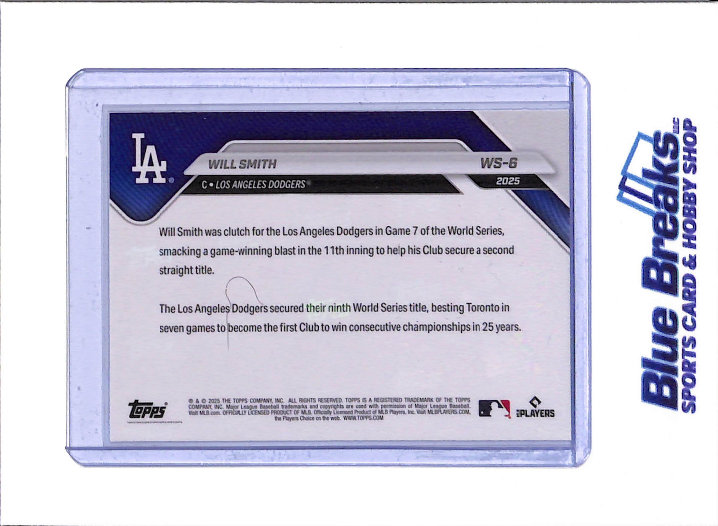 2025 Topps Now - World Series Champions - Set - Baseball - Dodgers
