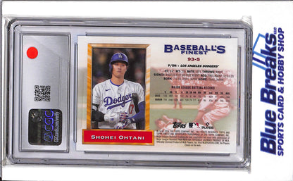 2024 Topps Finest - What If... '93 Finest Prototypes - Blue - Shohei Ohtani - #93-5 - CGC10 - Baseball - Dodgers