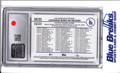 2024 Topps Update - Japanese Born HR Record - Ohtani Stands Alone - Shohei Ohtani - #US123 - CGC10 - Baseball - Dodgers