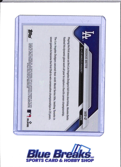 2025 Topps Now - World Series Champions - Set - Baseball - Dodgers