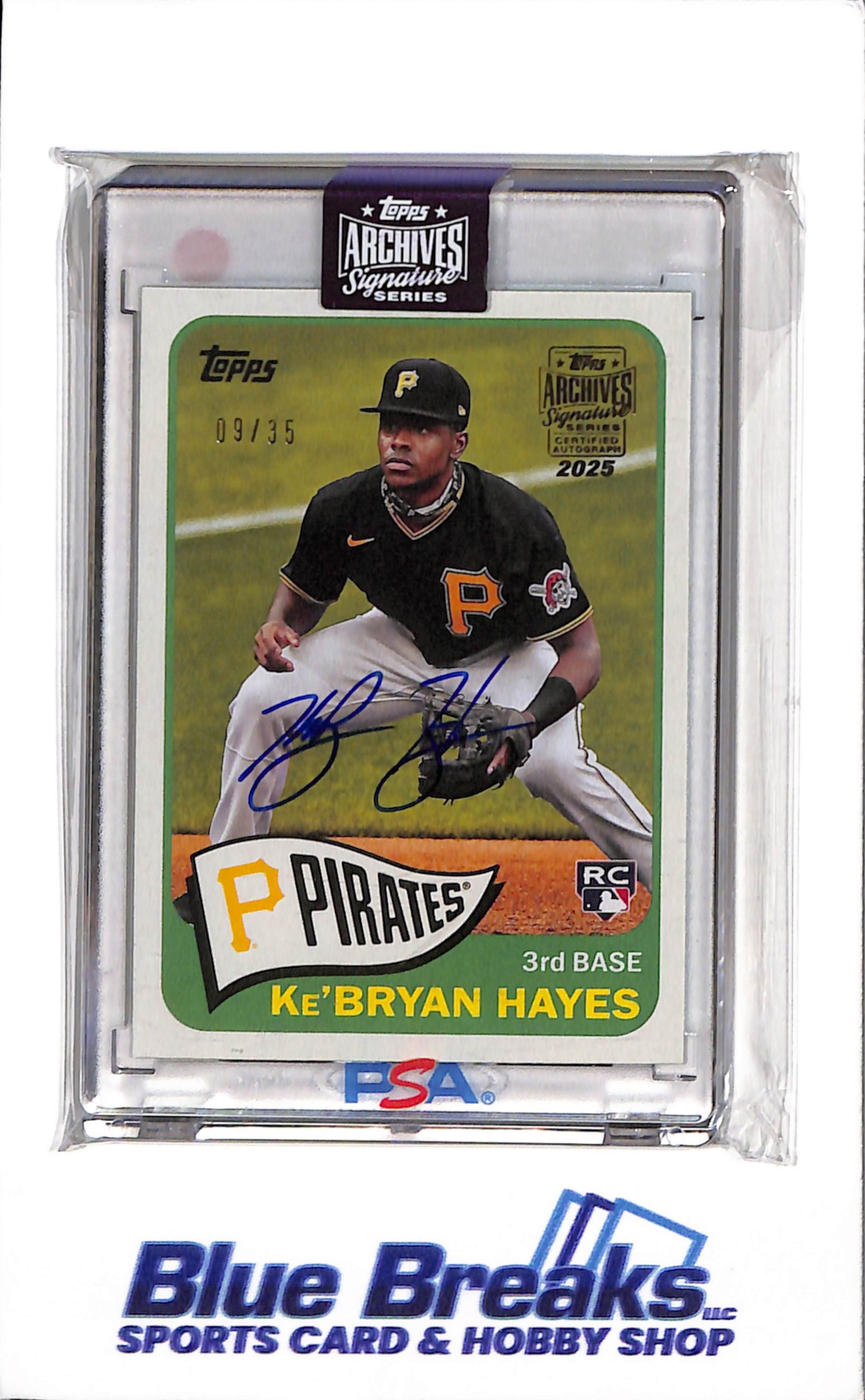 2025 Topps - Archives Signatures - Ke'Bryan Hayes - 09/35 - #T65-40 - Baseball - Pirates