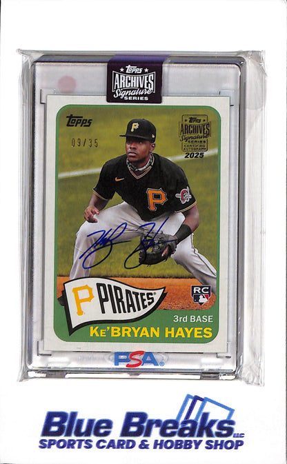 2025 Topps - Archives Signatures - Ke'Bryan Hayes - 09/35 - #T65-40 - Baseball - Pirates