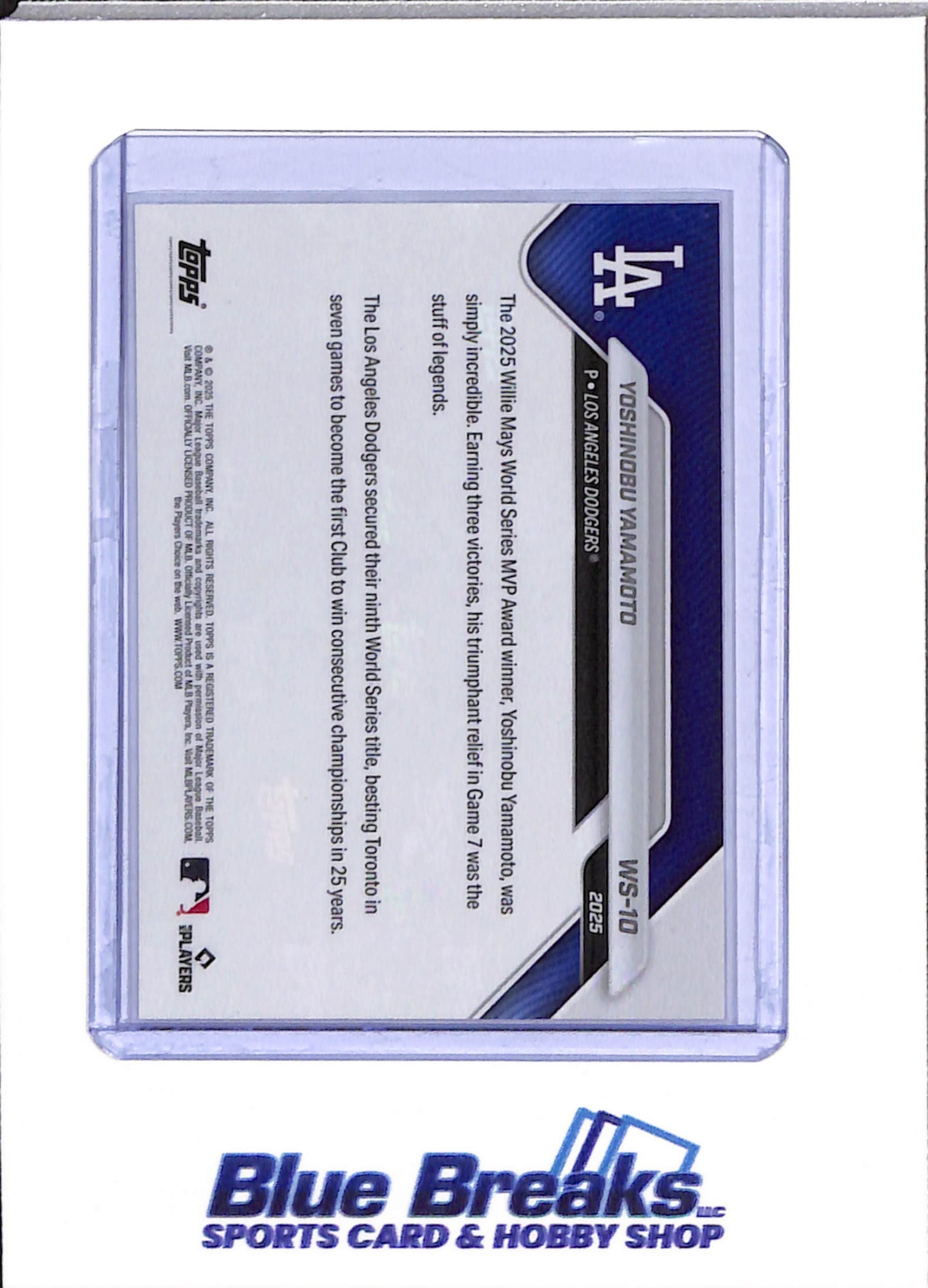 2025 Topps Now - World Series Champions - Set - Baseball - Dodgers