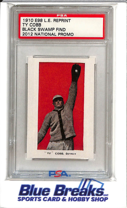 2012 National Promo - Black Swamp Find - 1910 E98 L.E. Reprint - TY Cobb - #1067/1500 - Authenticated - Baseball - Tigers