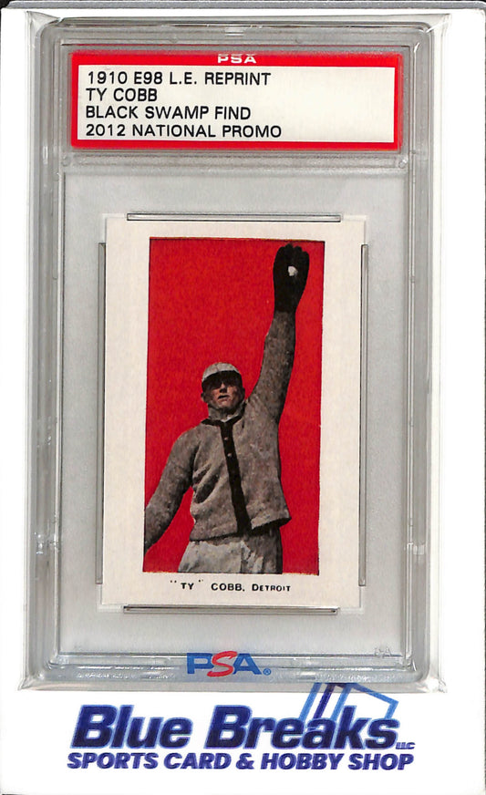 2012 National Promo - Black Swamp Find - 1910 E98 L.E. Reprint - TY Cobb - #1067/1500 - Authenticated - Baseball - Tigers