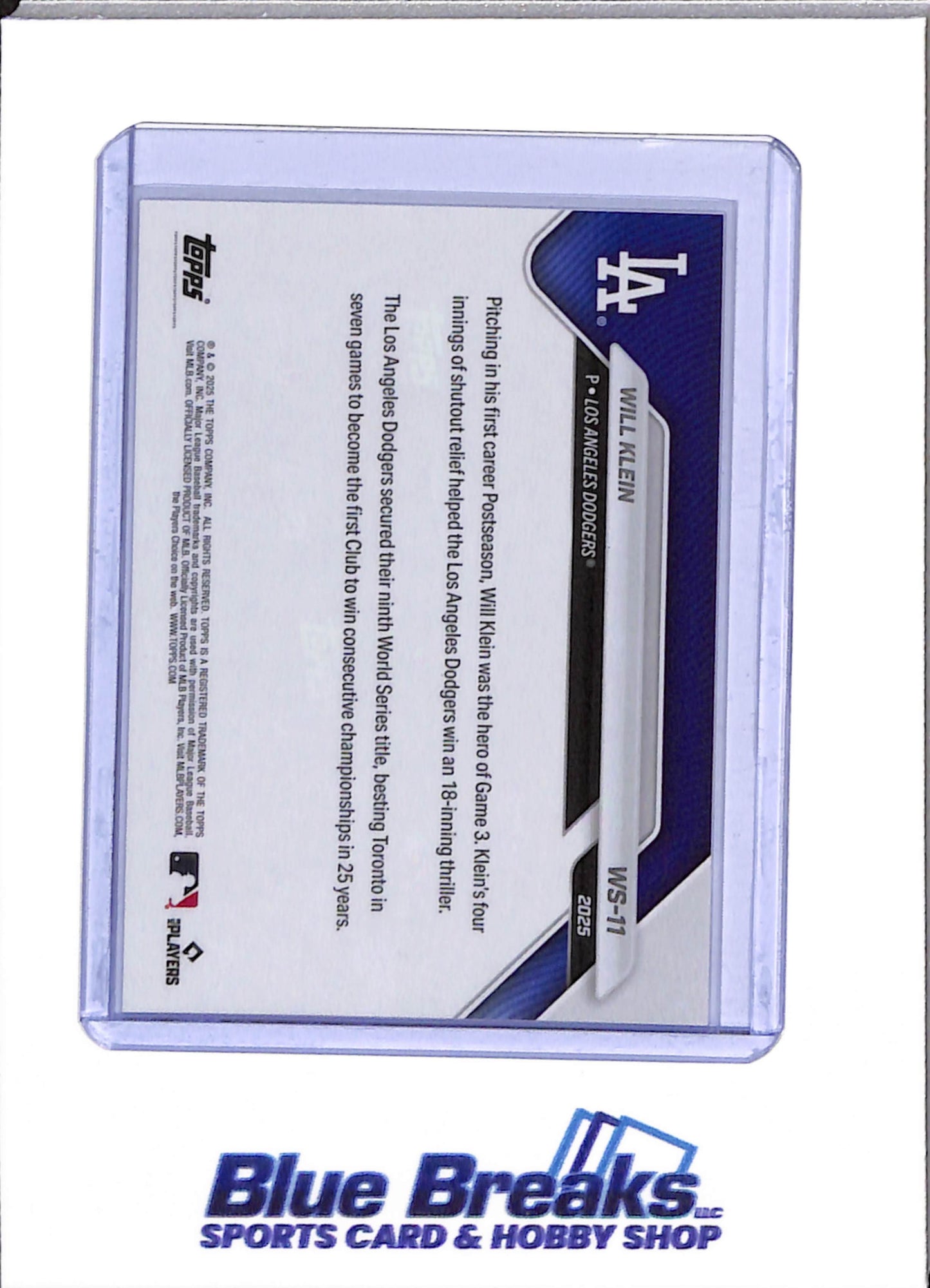 2025 Topps Now - World Series Champions - Set - Baseball - Dodgers