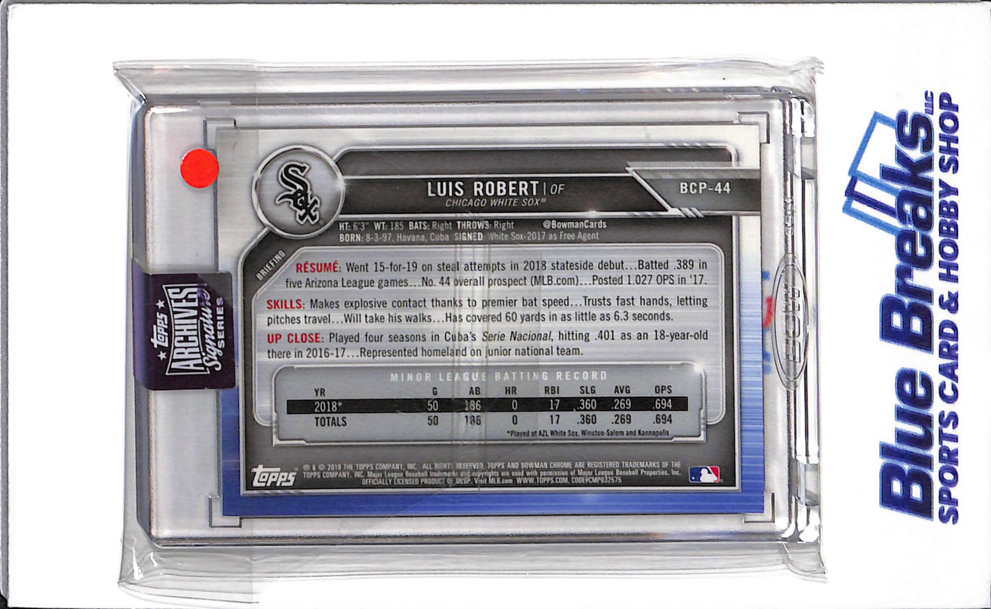 2025 Topps Bowman Chrome- Archives Signature Series - Luis Robert - 14/25 - #BCP-44 - Baseball - White Sox