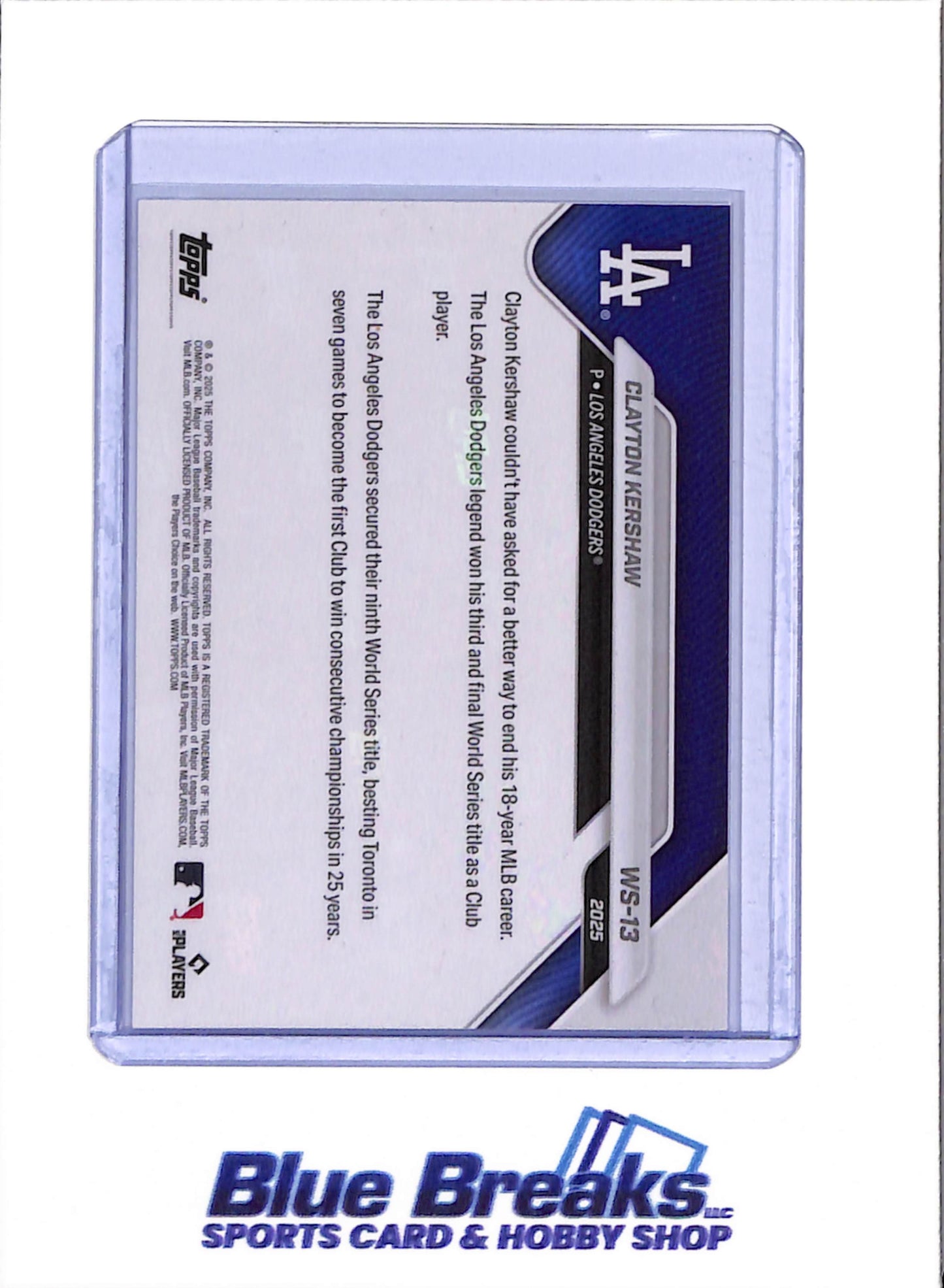 2025 Topps Now - World Series Champions - Set - Baseball - Dodgers