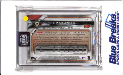 2025 Topps Bowman - Archives Signature Series - Brandon Crawford - 11/30 - #89 - Baseball - Giants