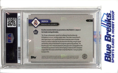 2023-24 Topps Now UCL - Rookie Card - Champions League - Enderick - #142 - PSA 10 - Soccer - Emirates