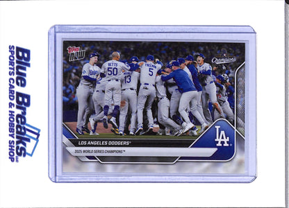 2025 Topps Now - World Series Champions - Set - Baseball - Dodgers