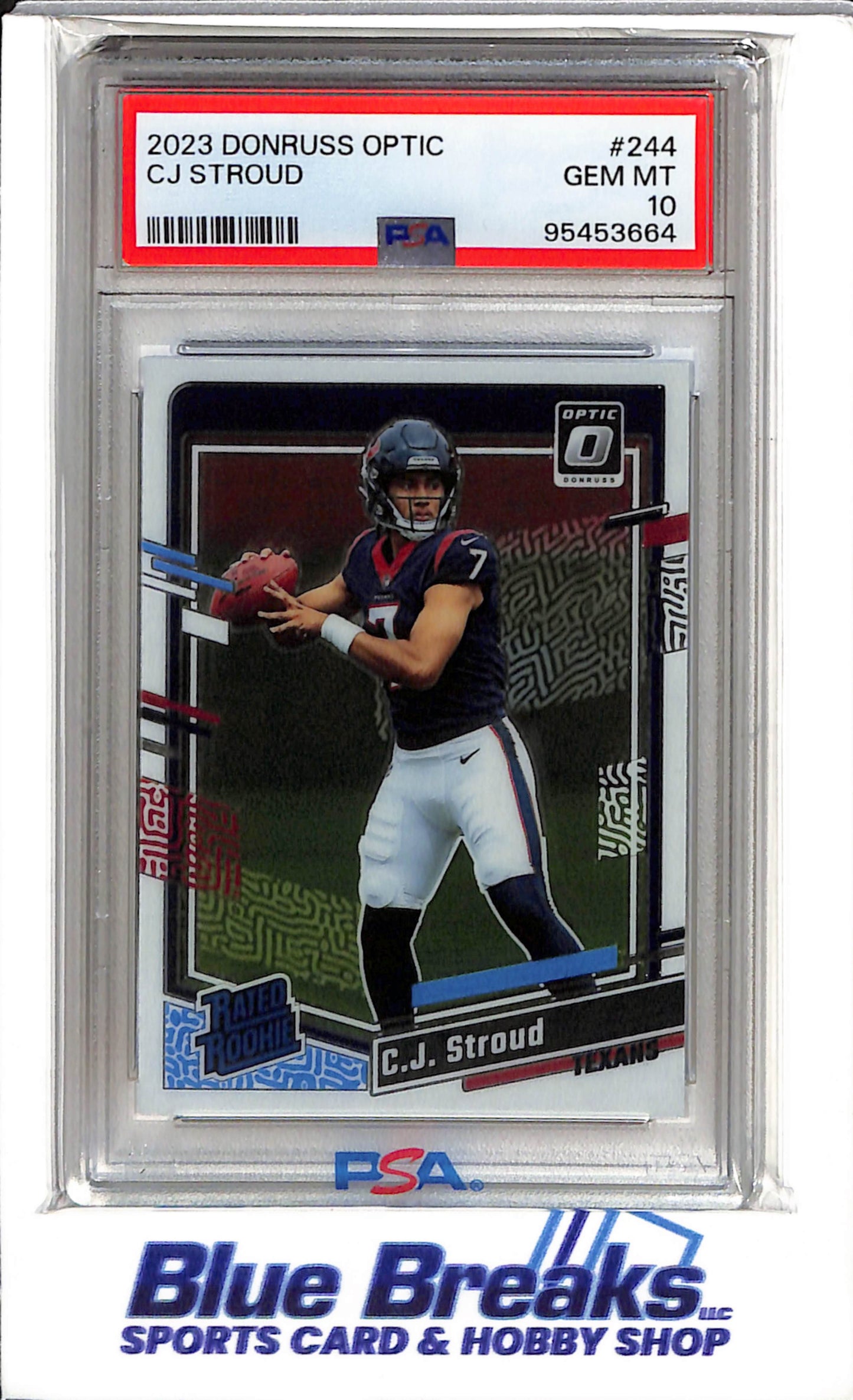 2023 Panini Donruss - Optic - C.J. Stroud - #244 - PSA10 - Football - Texans