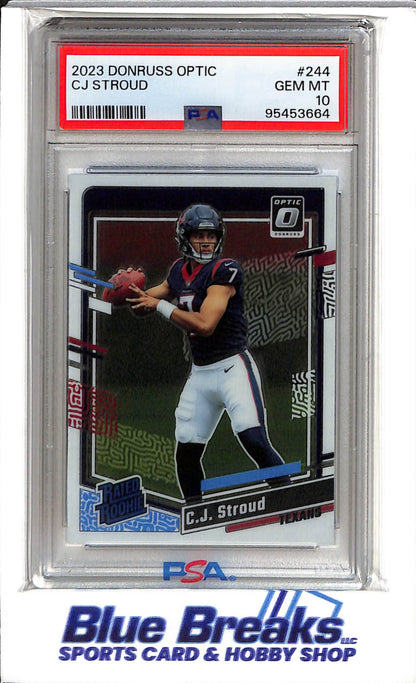 2023 Panini Donruss - Optic - C.J. Stroud - #244 - PSA10 - Football - Texans