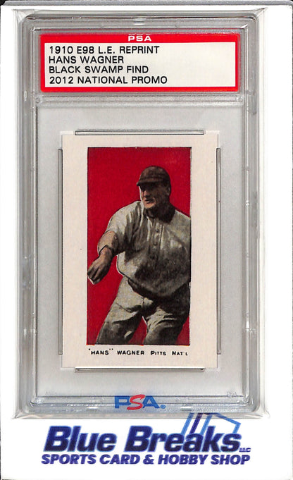2012 National Promo - Black Swamp Finds - 1910 E98 L.E. Reprint - Hans Wagner - #905/1500 - Authenticated - Baseball - Nationals