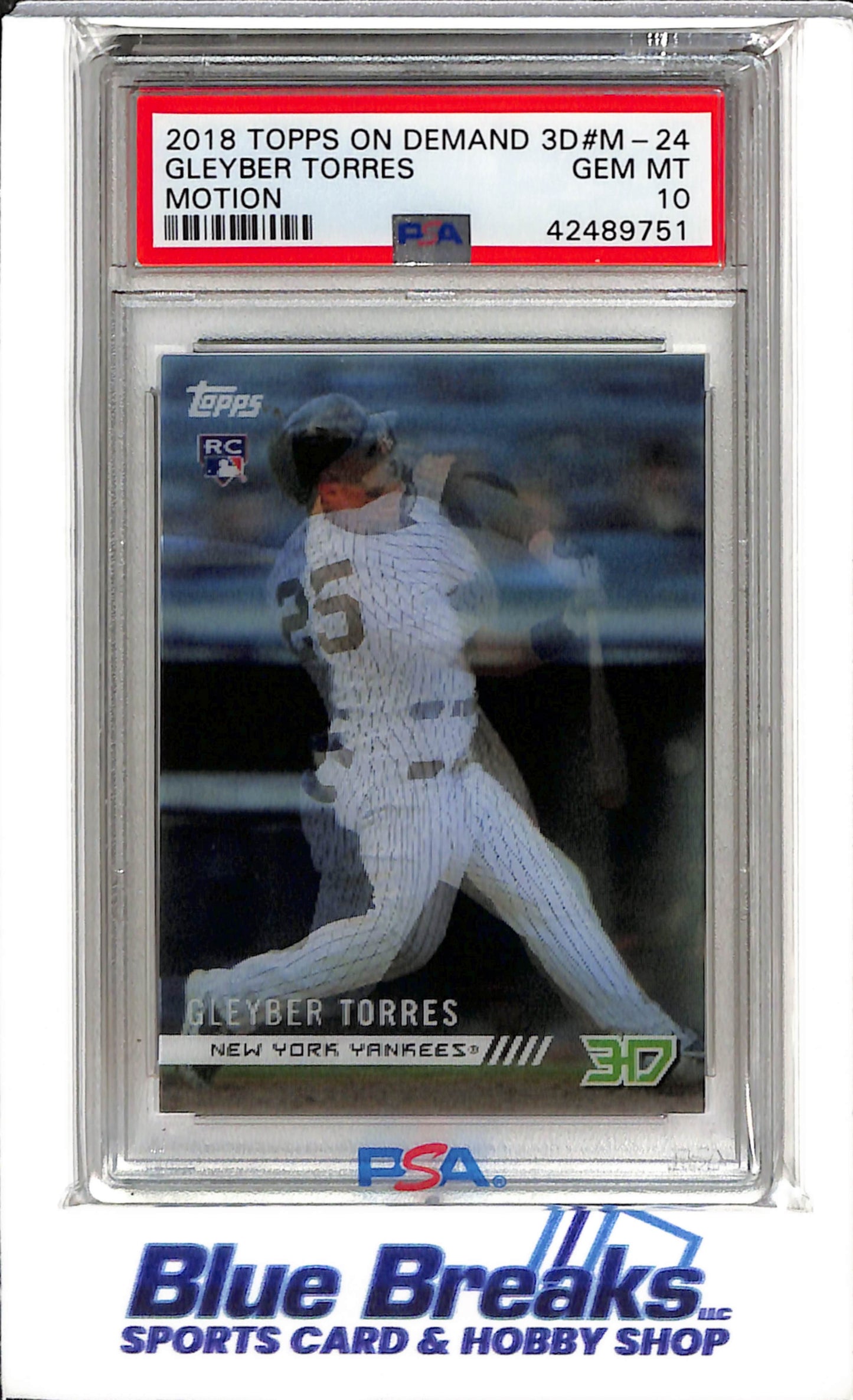 2018 Topps On Demand - Motion - Rookie Card - Gleyber Torres - #M-24 - PSA10 - Baseball - Yankees
