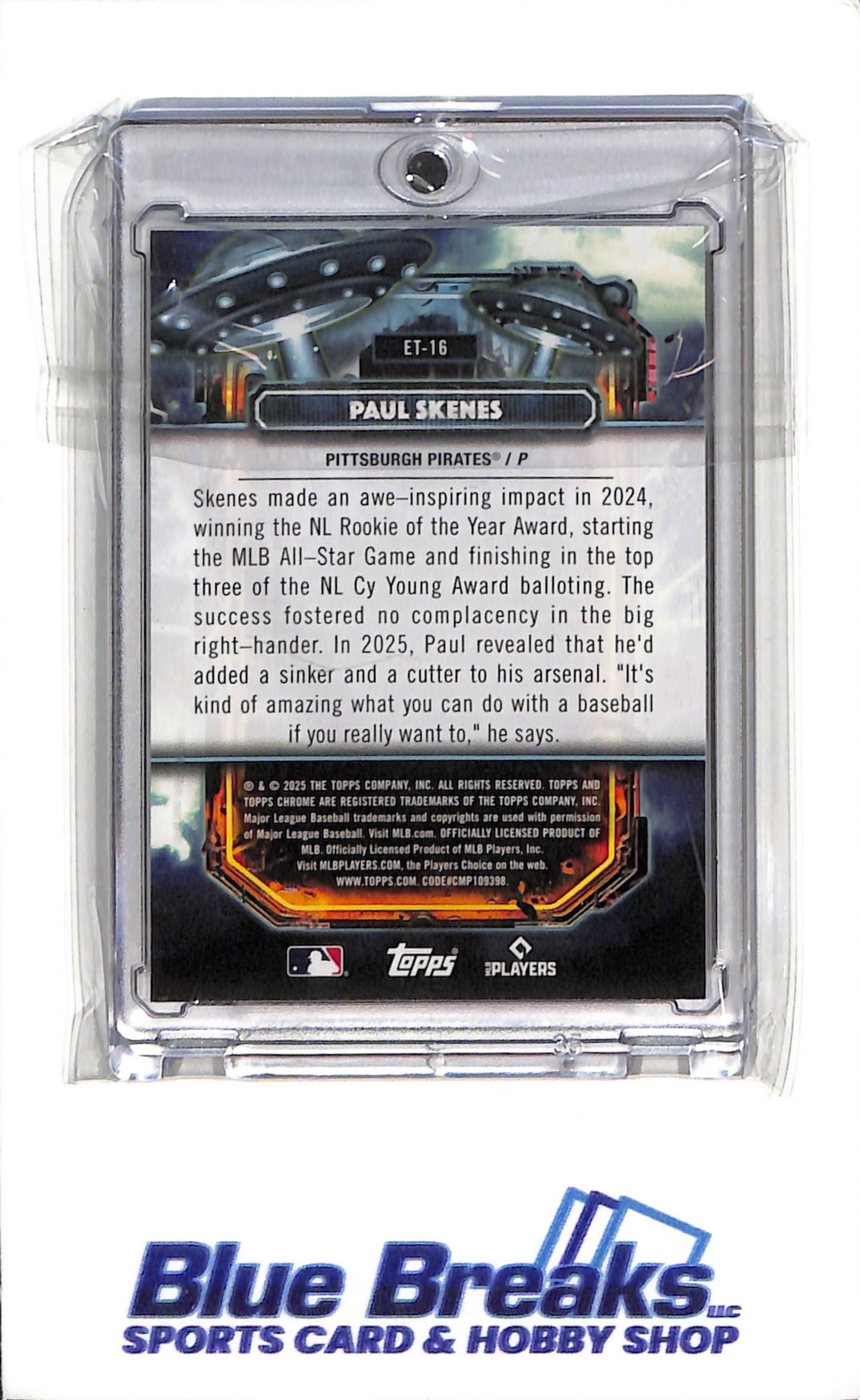 2025 Topps Chrome - Players - Paul Skenes - #ET16 - Baseball - Pirates