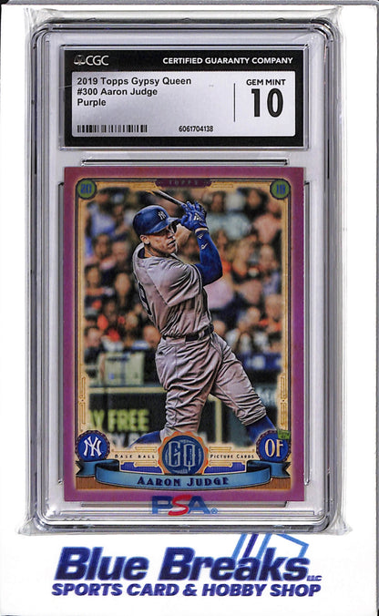 2019 Topps - Gypsy Queen - Purple - Aaron Judge - #300 - CGC10 - Baseball - Yankees