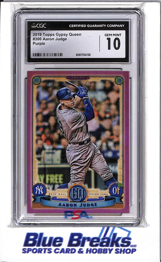 2019 Topps - Gypsy Queen - Purple - Aaron Judge - #300 - CGC10 - Baseball - Yankees
