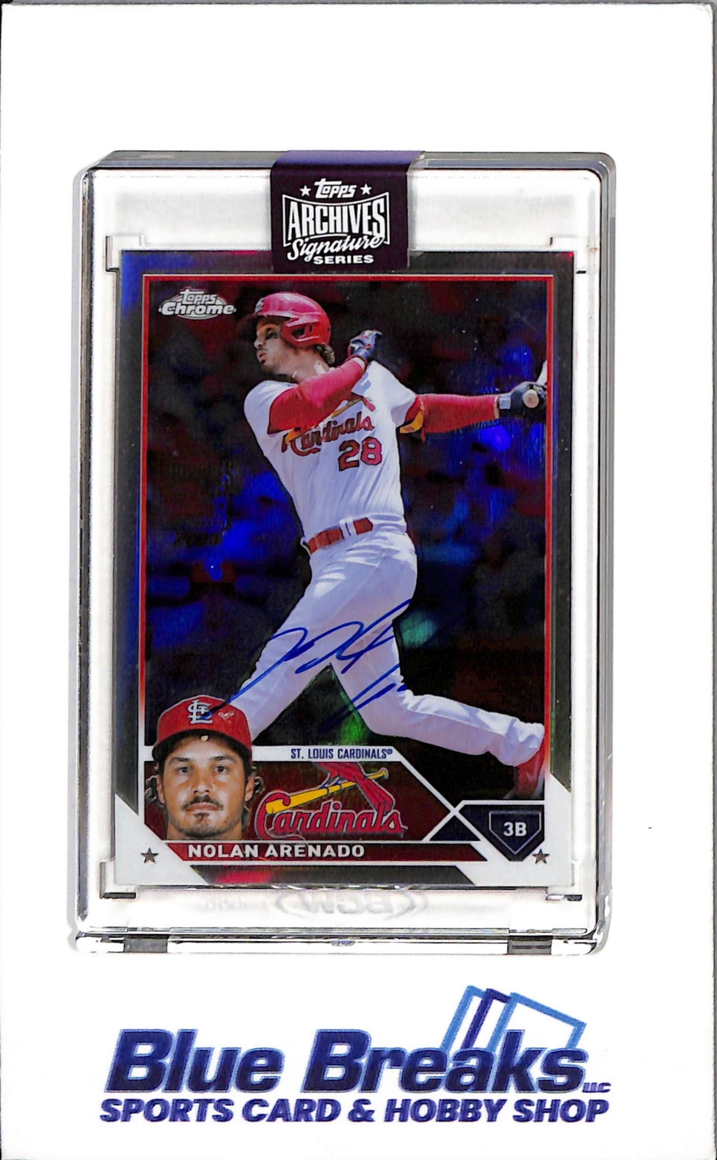 2025 Topps Chrome - Archives Signature - Nolan Arenado - 1/1 - #115 - Baseball - Cardinals