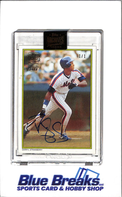 2022 Topps - Archives Signature - Darryl Strawberry - 1/1 - #11 of 60 - Baseball - Mets