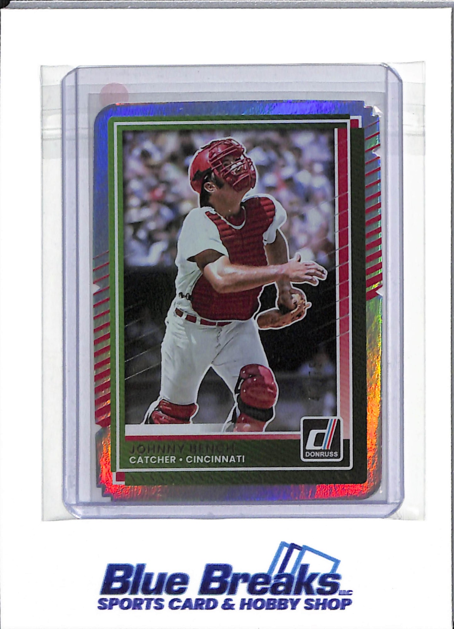 2025 Panini - Donruss - Silver/Red Foil - Johnny Bench - 47/75 - #46 - Baseball - Reds