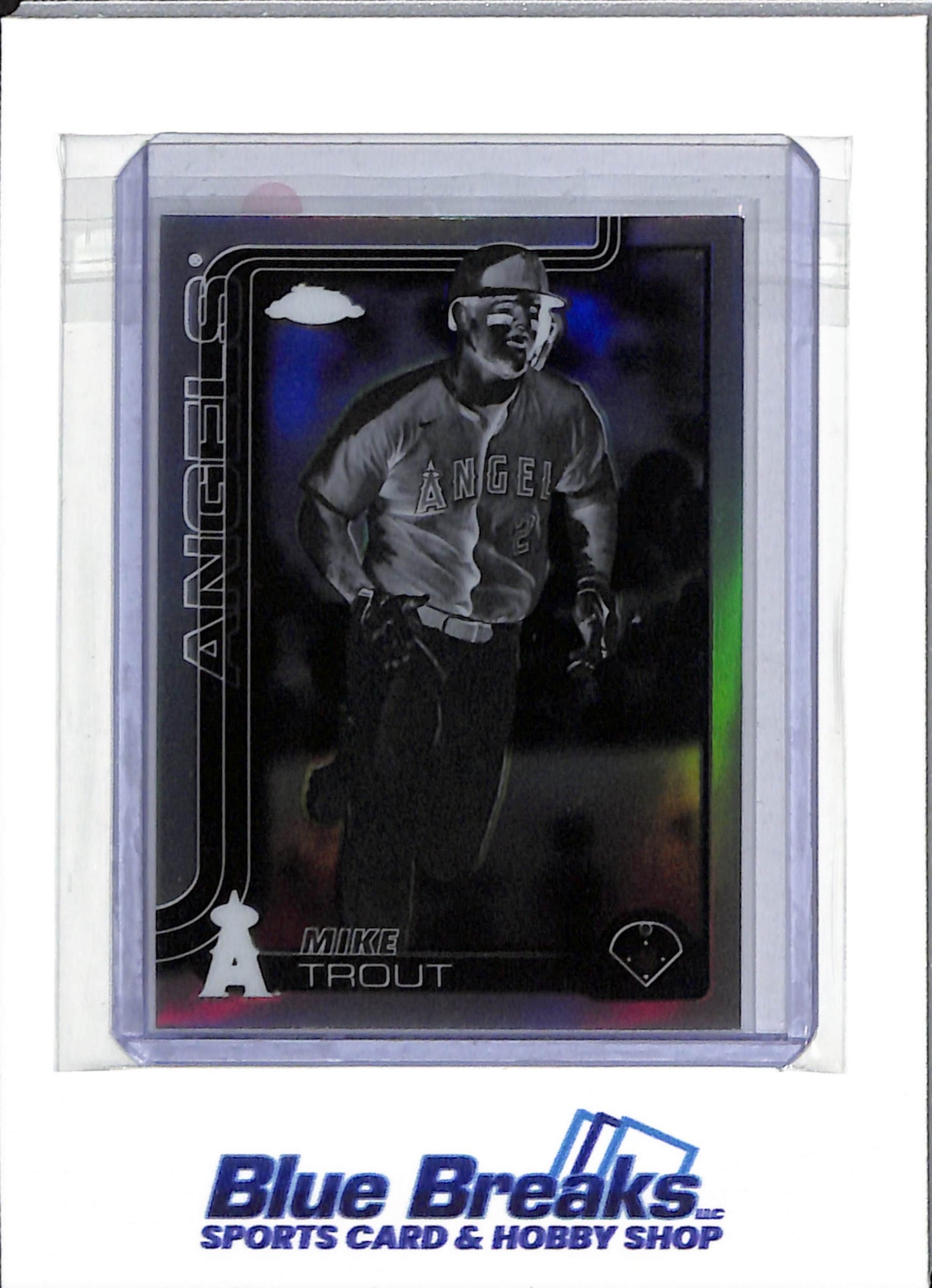 2025 Topps Chrome - Negative - Mike Trout - #100 - Baseball - Angels