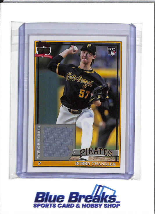 2026 Topps - 75 Years of Baseball - Player Worn Memorabilia - Bubba Chandler - #91R-BC - Baseball - Pirates