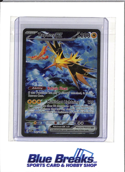 2023 Pokémon - Scarlet & Violet - 151 - Special Illustration Rare - Zapdos ex - #202/165