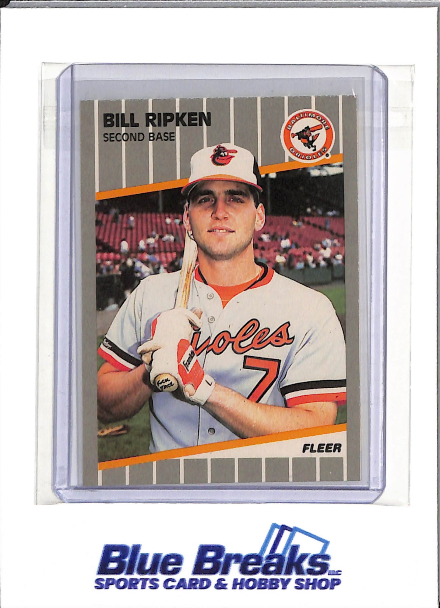 1989 Fleer - Bill Ripken - error card - #616 - Baseball - Orioles