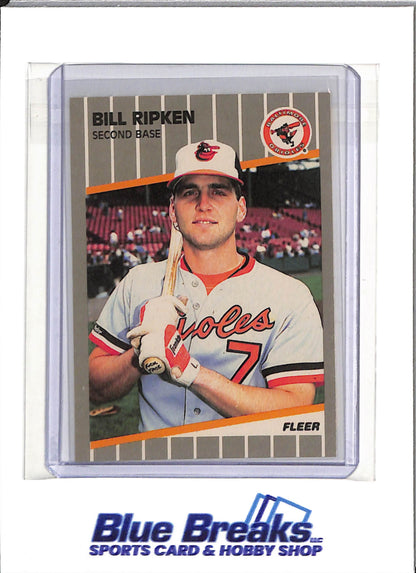 1989 Fleer - Bill Ripken - error card - #616 - Baseball - Orioles