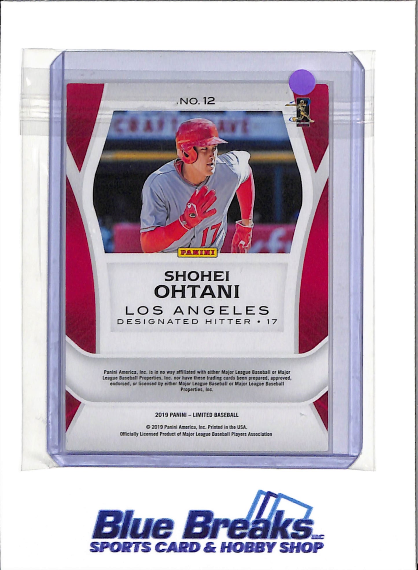 2019 Panini - Limited - Shohei Ohtani - 25/99 - #12 - Baseball - Angels