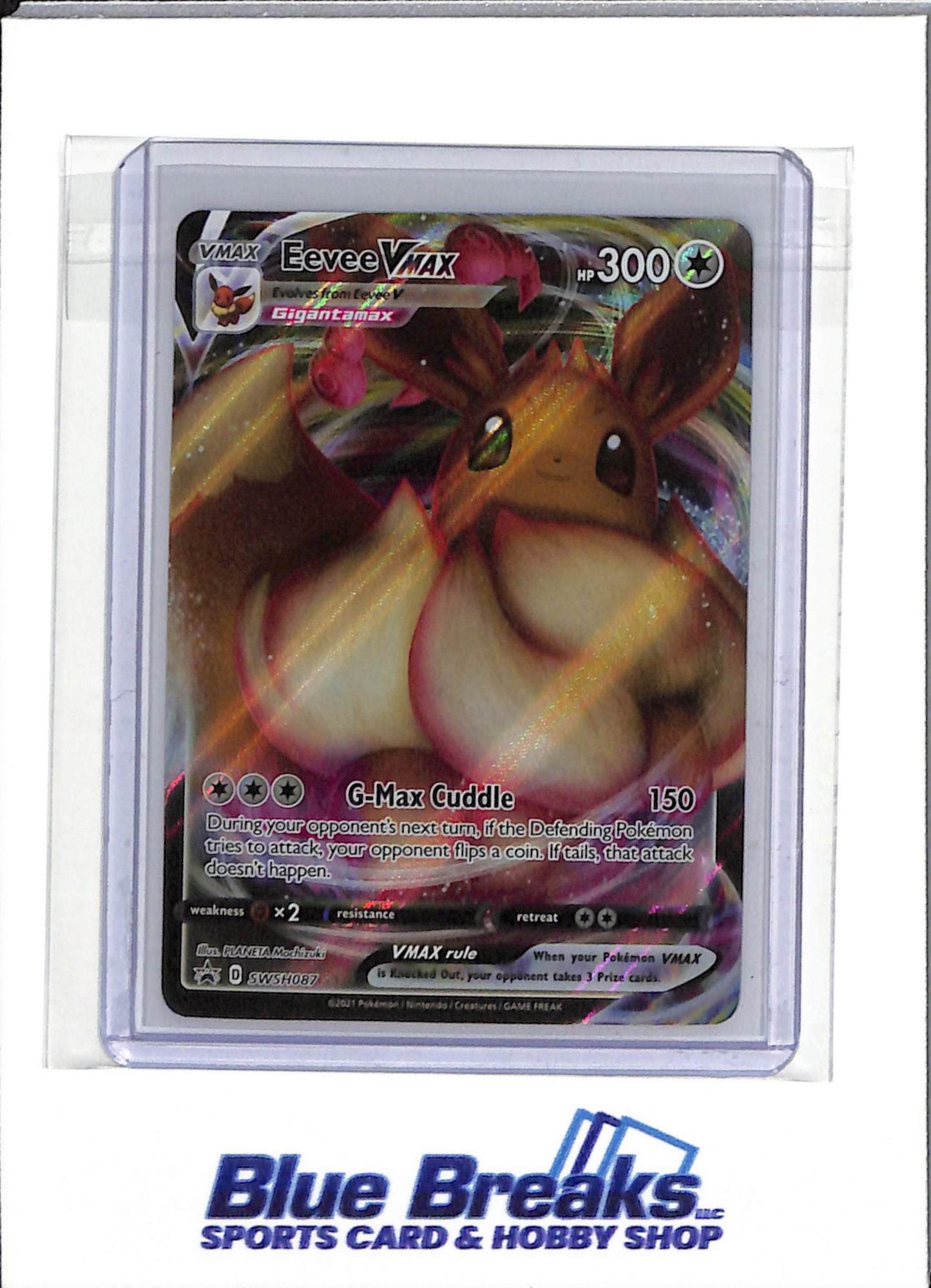2021 Pokémon - Sword & Shield - Black Star Promo - Eevee Vmax - #SWSH087