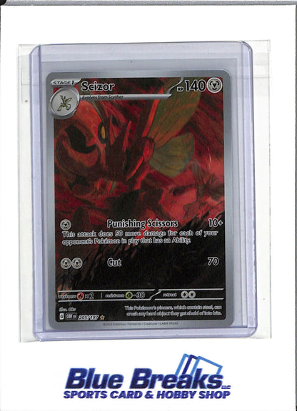 2023 Pokémon - Scarlet & Violet - Obsidian Flames Holo - Scizor - #205/197