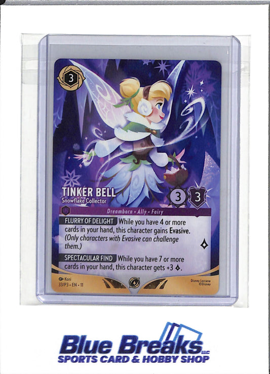 2026 Disney Lorcana - Winterspell Set - Full Art - Snowflake Collector -Tinker Bell - #33/P3