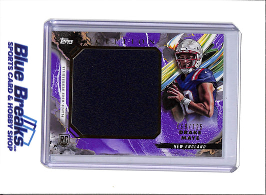 2024 Topps Inception - Rookie Jumbo Relic Card - Drake Maye - 068/125 - #RJR-DM - Football - Patriots