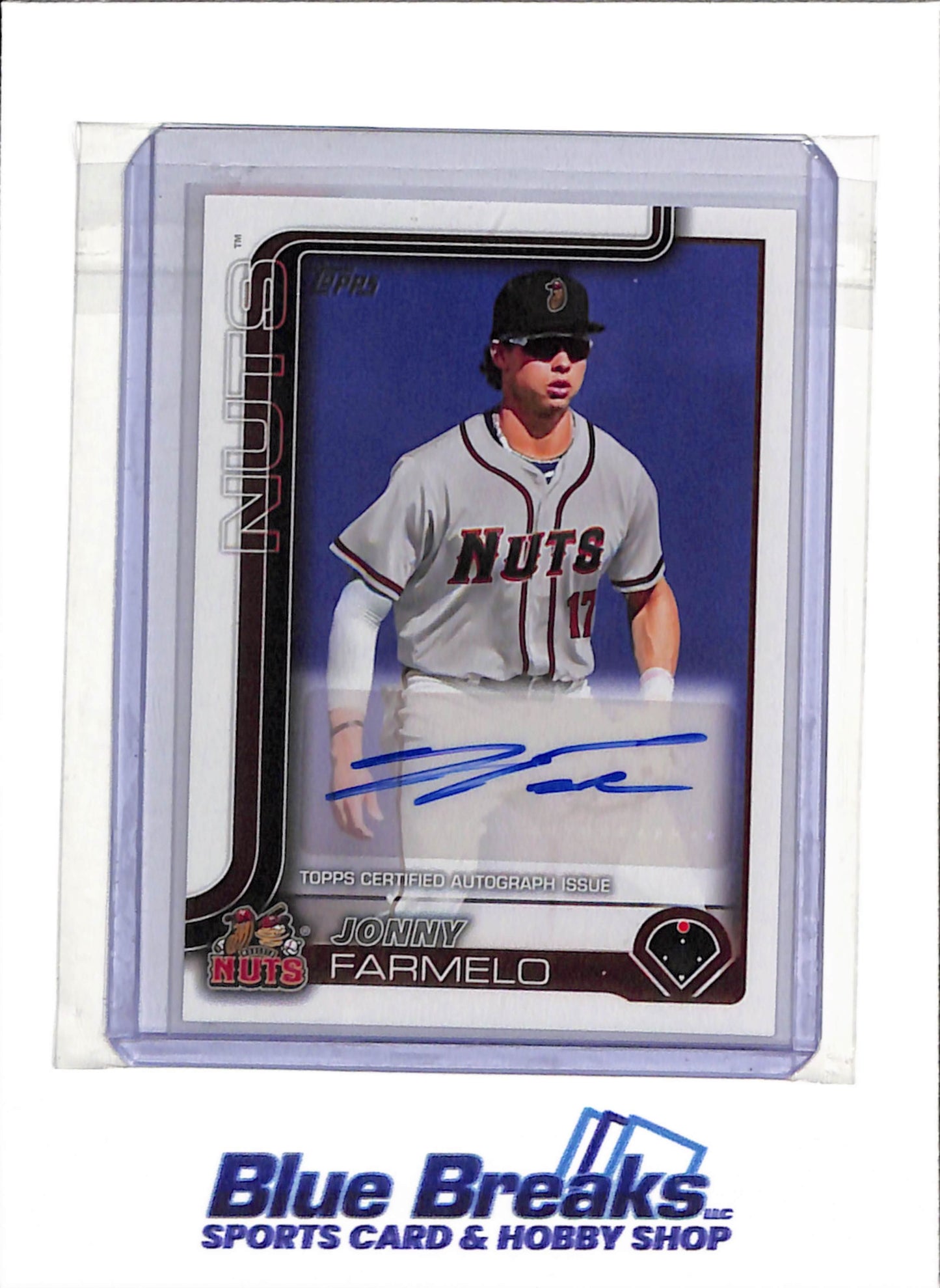 2025 Topps - Topps Certified Autograph Issue - Jonny Farmelo - #PD-156 - Baseball - Nuts