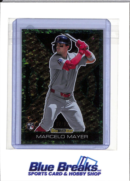 2025 Topps - Black Gold - Rookie Card - Green - Marcelo Mayer - 98/99 - #BG-13 - Baseball - Red Sox