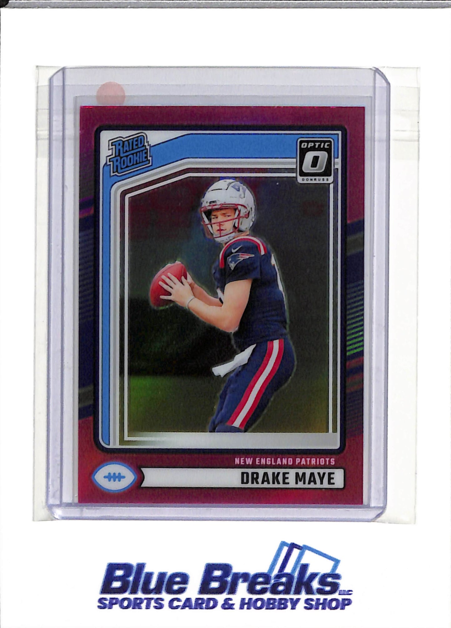 2024 Panini Prizm - Donruss Optic - Rated Rookie - Pink - Drake Maye - #379 - Football - Patriots