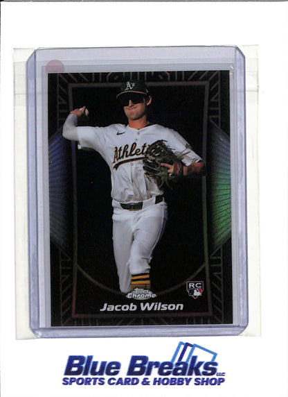 2025 Topps Chrome - Rookie Card Black - Jacob Wilson - #SE-11 - Baseball - Athletics