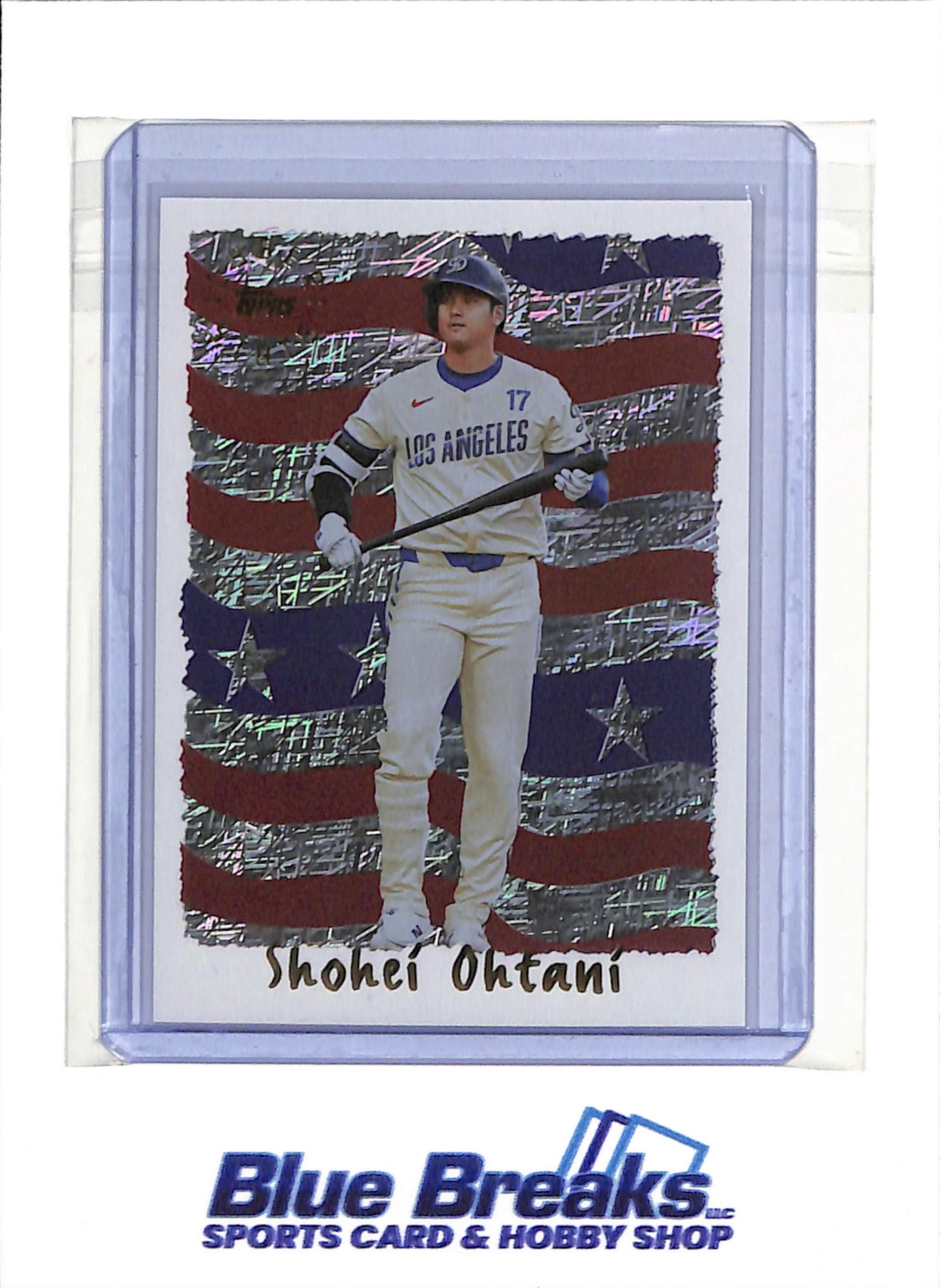 2025 Topps - Cyber Stars - Red White Blue - Shohei Ohtani - #96C-7 - Baseball - Dodgers