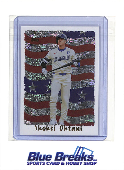 2025 Topps - Cyber Stars - Red White Blue - Shohei Ohtani - #96C-7 - Baseball - Dodgers