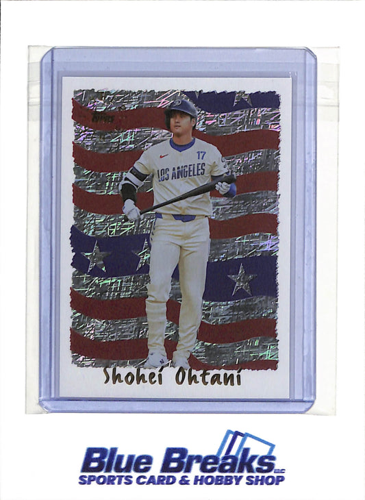 2025 Topps - Cyber Stars - Red White Blue - Shohei Ohtani - #96C-7 - Baseball - Dodgers