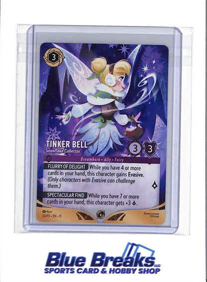 2026 Disney Lorcana - Winterspell Set - Full Art - Snowflake Collector -Tinker Bell - #33/P3