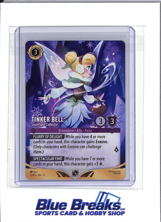 2026 Disney Lorcana - Winterspell Set - Full Art - Snowflake Collector -Tinker Bell - #33/P3