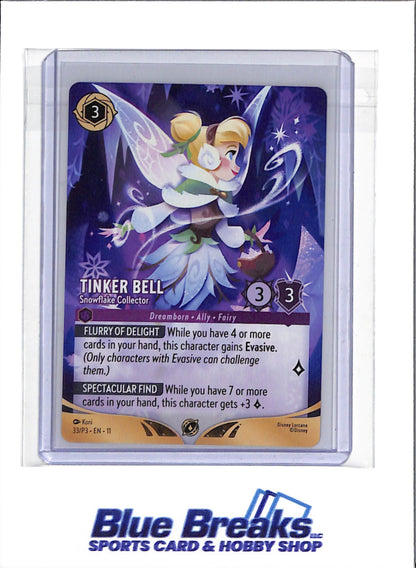 2026 Disney Lorcana - Winterspell Set - Full Art - Snowflake Collector -Tinker Bell - #33/P3