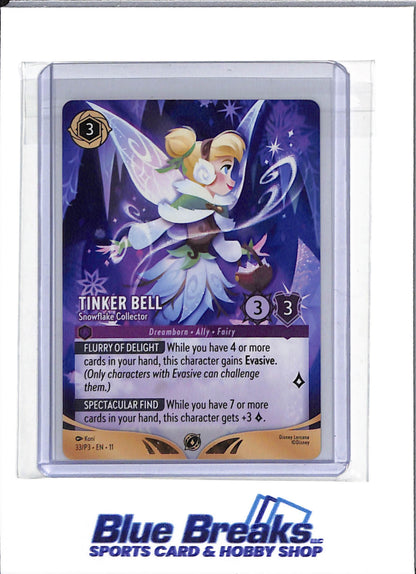 2026 Disney Lorcana - Winterspell Set - Full Art - Snowflake Collector -Tinker Bell - #33/P3