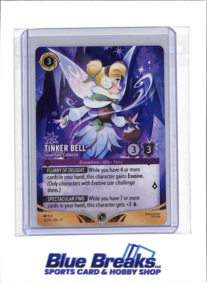 2026 Disney Lorcana - Winterspell Set - Full Art - Snowflake Collector -Tinker Bell - #33/P3