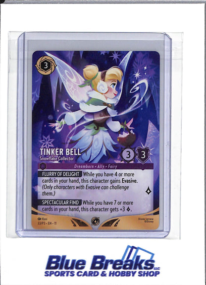 2026 Disney Lorcana - Winterspell Set - Full Art - Snowflake Collector -Tinker Bell - #33/P3